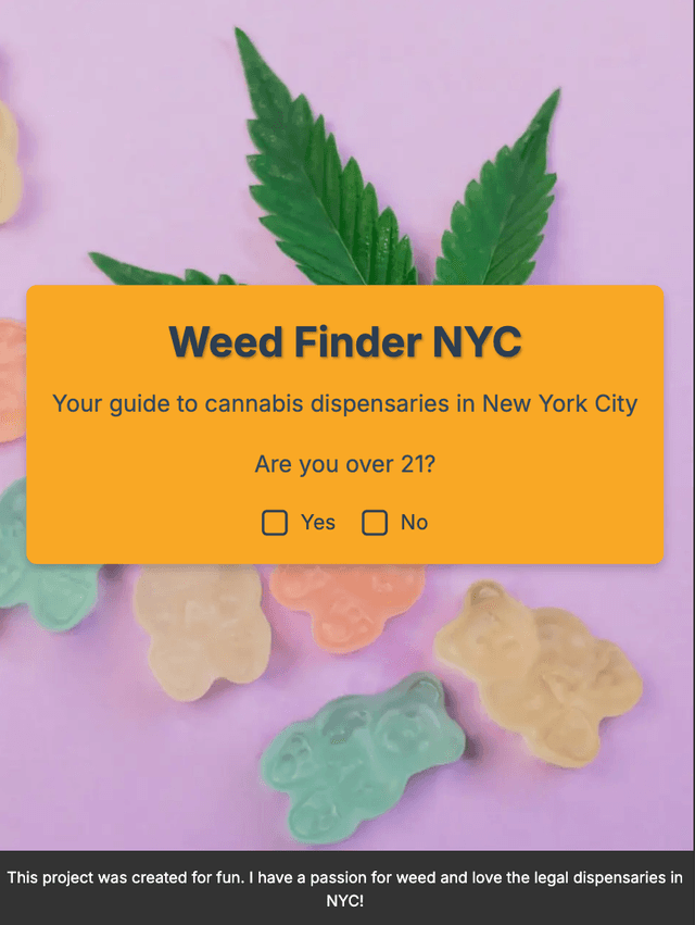 weed finder home page